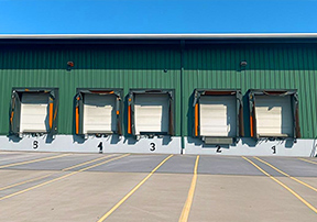 X9 logistics warehouse with loading docks for nationwide product distribution