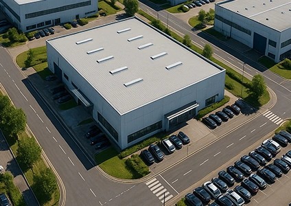 Aerial view of X9 manufacturing facility operated by the American team in West Virginia