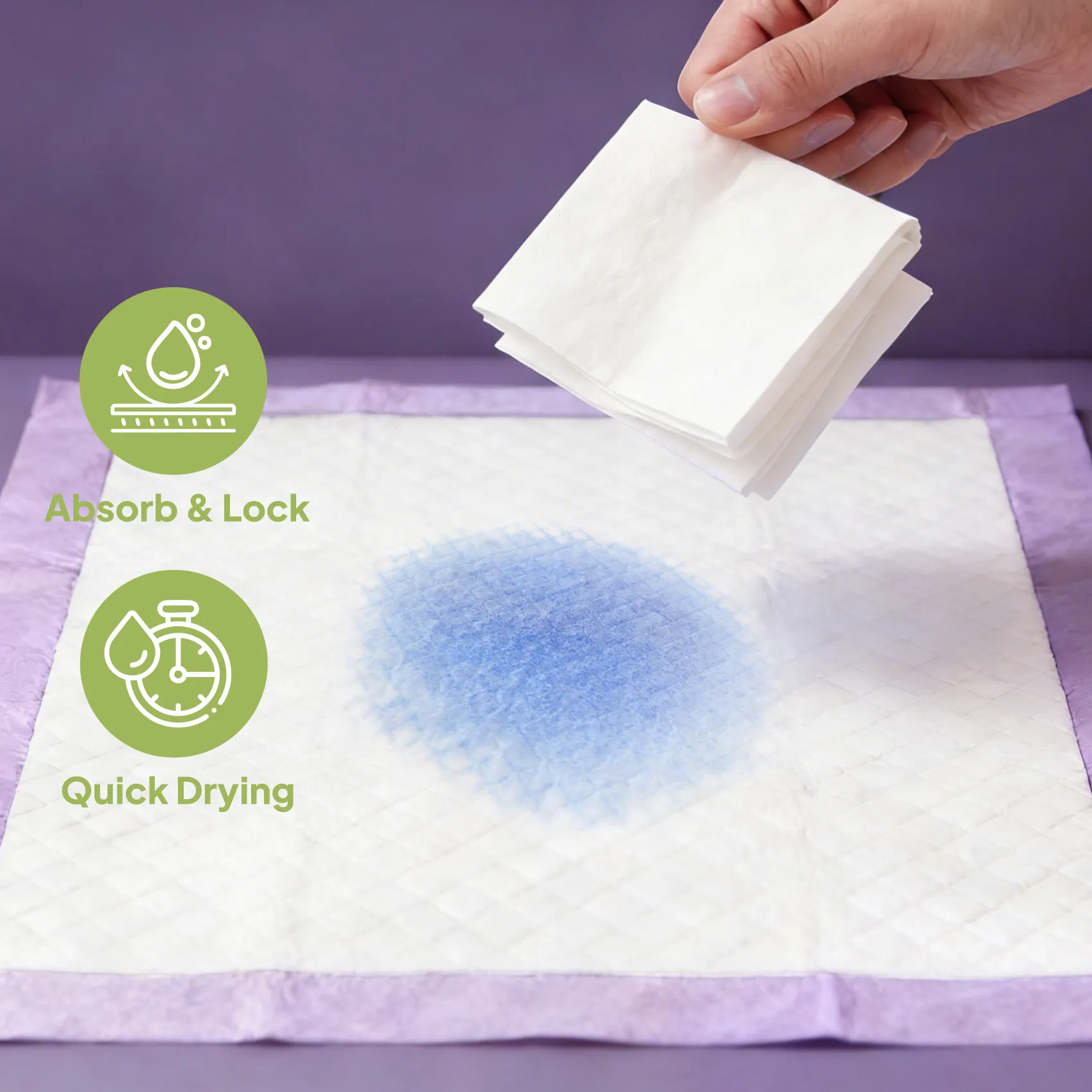 X9 Lavender Scented Disposable Underpads – 50 Count