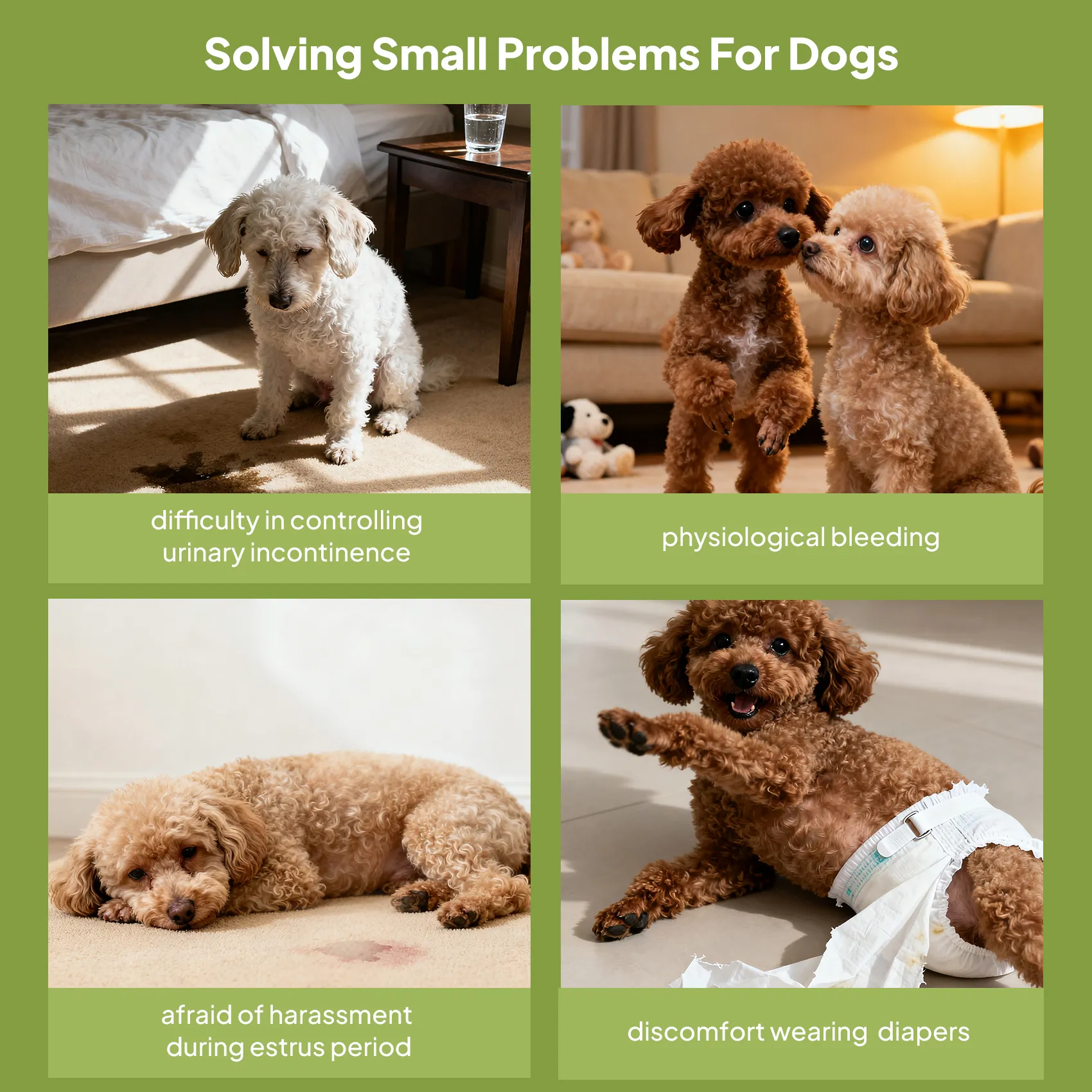 X9 Disposable Dog Diapers for Female Dogs – 32 Count