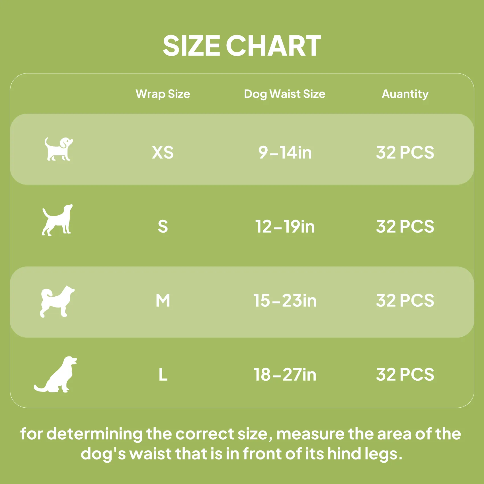 X9 Disposable Dog Diapers for Female Dogs – 32 Count