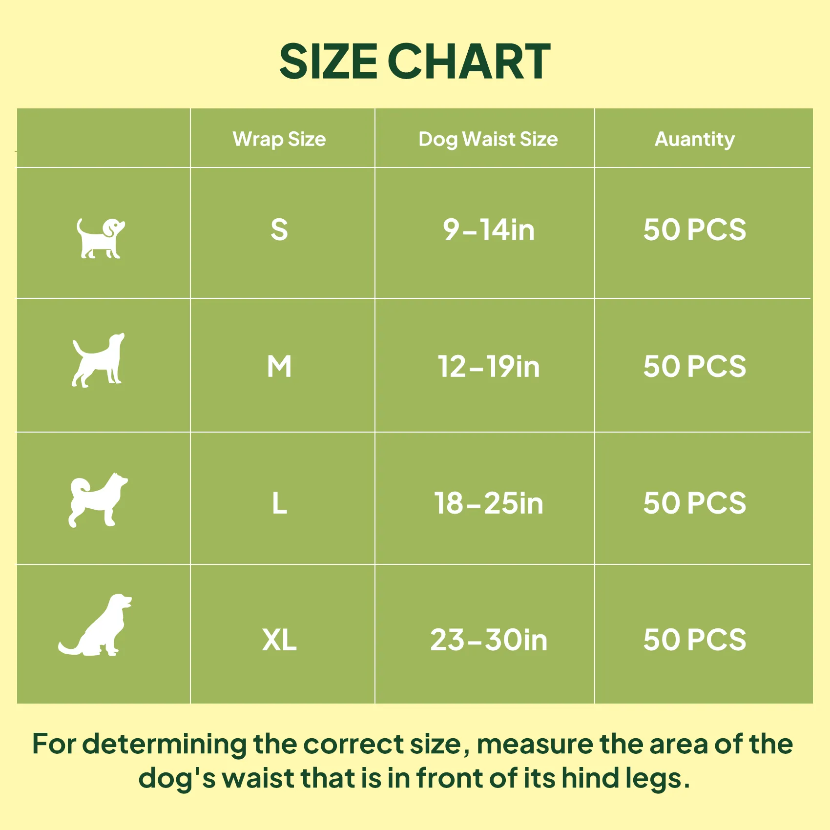X9 Disposable Male Dog Wraps for Incontinence & Marking