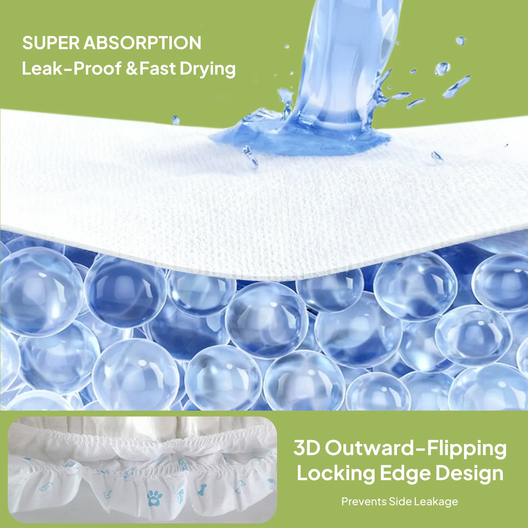 X9 Disposable Male Dog Wraps for Incontinence & Marking